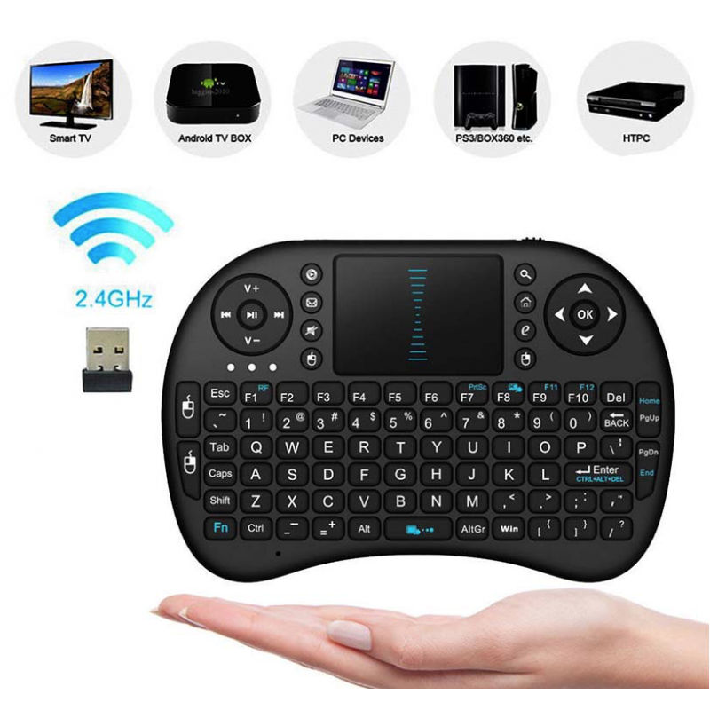 Android TV Box remote - touchpad - PC - Bluetooth - English keyboardKeyboards
