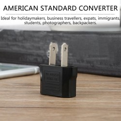 EU zu US Konverter - Adapter - rund zu flach - Reisestecker - US Stecker