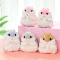 Fluffy fur mini hamster - keychainKeyrings