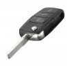 Klappschlüsseletui - Schlüsselgehäuse - 3 Tasten - für Volkswagen Golf Passat Polo Jetta Touran