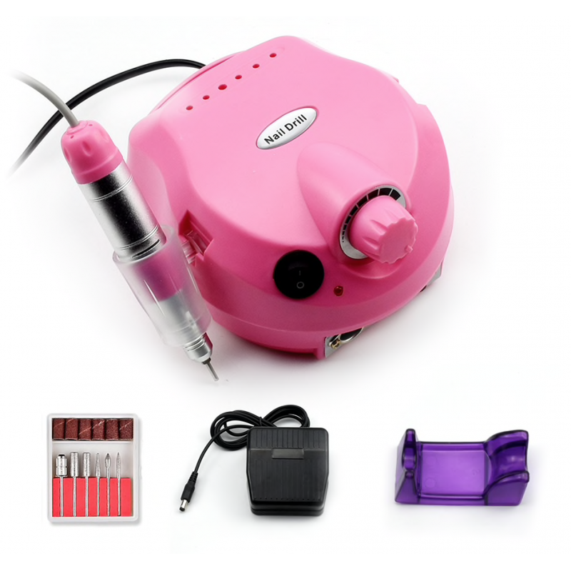 Professional nail drill machine - speed control - manicure / pedicure - set with drill bits - 15WNail drills Professional nail drill machine - speed control - manicure / pedicure - set with drill bits - 15WNail drills