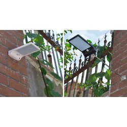 Solarbetriebene Wandleuchte - wasserdichte Lampe - Bewegungssensor - 48 LED