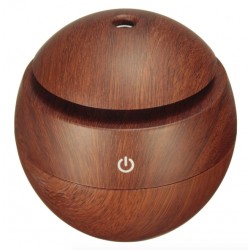 Ultrasonic air humidifier - essential oils diffuser - LED - USB - wooden grain - 130mlHumidifiers