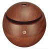 Ultrasonic air humidifier - essential oils diffuser - LED - USB - wooden grain - 130mlHumidifiers
