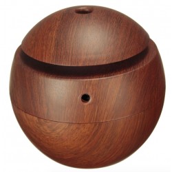 Ultrasonic air humidifier - essential oils diffuser - LED - USB - wooden grain - 130mlHumidifiers