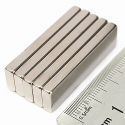 N52 - Neodym-Magnet - starker Block - 40 * 10 * 4 mm - 5 Stück