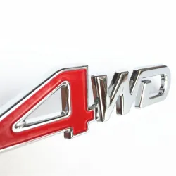 4WD Autoaufkleber - 3D Metallemblem