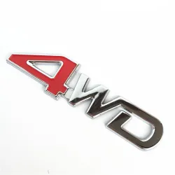 4WD Autoaufkleber - 3D Metallemblem