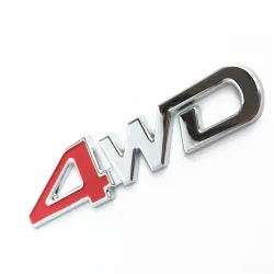 4WD Autoaufkleber - 3D Metallemblem