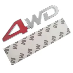 4WD Autoaufkleber - 3D Metallemblem
