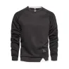 Klassisches Sweatshirt - Pullover mit O-Ausschnitt - gefälschte zwei Teile