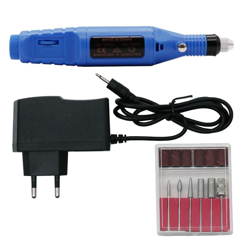 Elektrische Nagelbohrmaschine - Nagelfeile - Graviermaschine - mit Bohrer - EU-Stecker Elektrische Nagelbohrmaschine - Nagelfeile - Graviermaschine - mit Bohrer - EU-Stecker