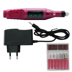 Elektrische Nagelbohrmaschine - Nagelfeile - Graviermaschine - mit Bohrer - EU-Stecker