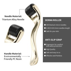 Mikronadel – Titan-Derma-Roller – Anti-Falten – verjüngendes Gesichts-/Körpermassagegerät