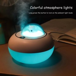 Ultrasonic air humidifier - essential oils diffuser - cat head - LED - USB - 300mlHumidifiers