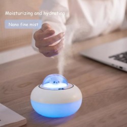 Ultraschall-Luftbefeuchter – Diffusor für ätherische Öle – Katzenkopf – LED – USB – 300 ml