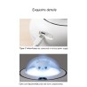 Ultrasonic air humidifier - essential oils diffuser - cat head - LED - USB - 300mlHumidifiers