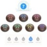 Ultrasonic air humidifier - essential oils diffuser - wood grain - LED - 500 mlHumidifiers