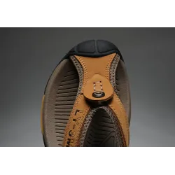 Klassische Herrensandalen - Flip Flops - echtes Rindsleder