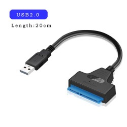 SATA zu USB 3.0 / 2.0 / Typ-C - Kabel - Adapter - 2,5 Zoll externe SSD HDD