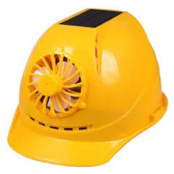 Solarbetriebener Schutzhelm - mit Lüfter - Bau / Schwerstarbeit - Arbeitsschutz