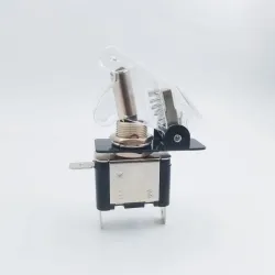 12V 20A - LED SPST Kipp-Wippschalter - mit Abdeckung