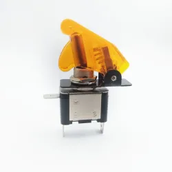 12V 20A - LED SPST Kipp-Wippschalter - mit Abdeckung