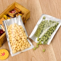 Lebensmittelbeutel aus Aluminium mit silbernem Siegel - Vakuum - 100 Stück
