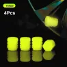 Universal-Reifenluftventile - fluoreszierend - 4 Stück