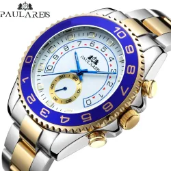 PAULARES - luxuriöse mechanische Uhr - Edelstahl