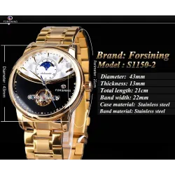 Forsining – automatische mechanische Uhr – Edelstahl