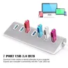 Splitter aus Aluminium - USB 3.0 - USB mit 7 Anschlüssen - HUB