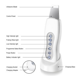 Ultraschall-Gesichtsreiniger - Massagegerät - Peeling - Lifting