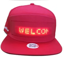 Leuchtende LED-Baseballkappe - Bluetooth-Steuerung