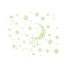 Leuchtende Sterne / Mond - dekorative Wand- / Deckenaufkleber