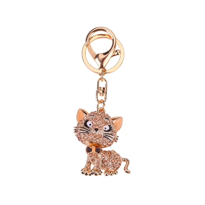 Crystal cat - keychainKeyrings