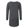 Langarm-T-Shirt - langer Pullover - zwei Katzen / Fischdruck