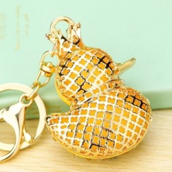 Duck with crown / crystals - keychainKeyrings