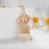 Goldenes Schaf - mit Kristallen - Schlüsselanhänger