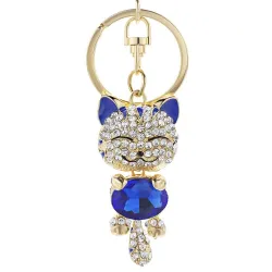 Crystal cat keychainKeyrings