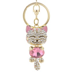 Crystal cat keychainKeyrings