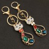 Crystal long-tail cat - keychainKeyrings