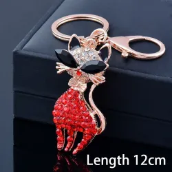 Sexy crystal lady cat - keychainKeyrings