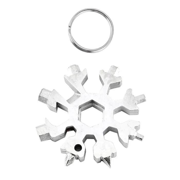 18 in 1 multi-tool - stainless steel bottle opener / screwdriver - snowflakeBar supply