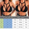 Hollow-out crop strappy bra - sexy top - blackLingerie