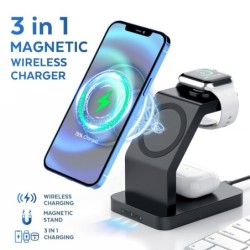 3 in 1 magnetisches kabelloses Ladegerät – schnelles Aufladen – für iPhone – Apple Watch – AirPods