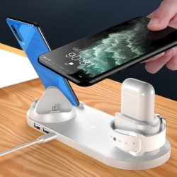 Kabelloses Ladegerät – Schnellladestation – für iPhone – Apple Watch – AirPods