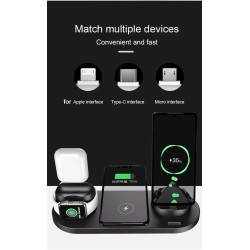 Kabelloses Ladegerät – Schnellladestation – für iPhone – Apple Watch – AirPods