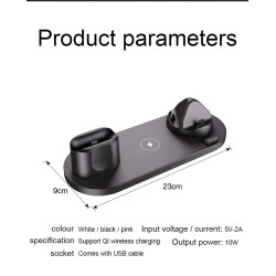 Kabelloses Ladegerät – Schnellladestation – für iPhone – Apple Watch – AirPods