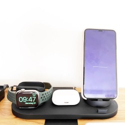 Kabelloses Ladegerät – Schnellladestation – für iPhone – Apple Watch – AirPods